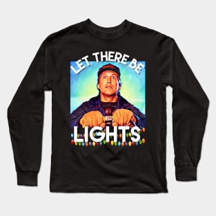 Clark Griswold funny Christmas lights graphic design Long Sleeve T-Shirt